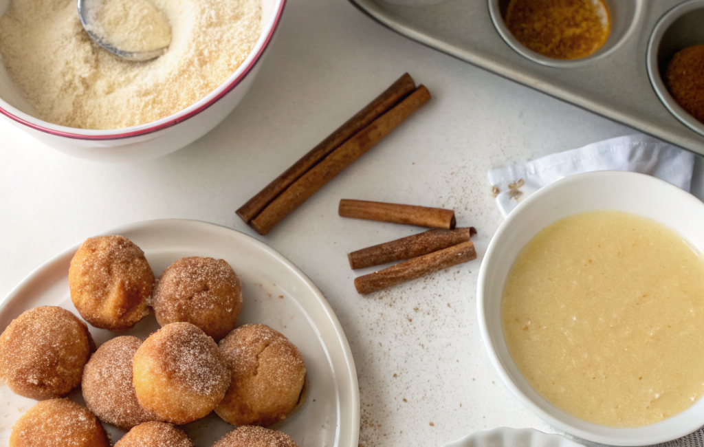 How to Prepare Mini Donut Bites with Cinnamon SugarIngredients