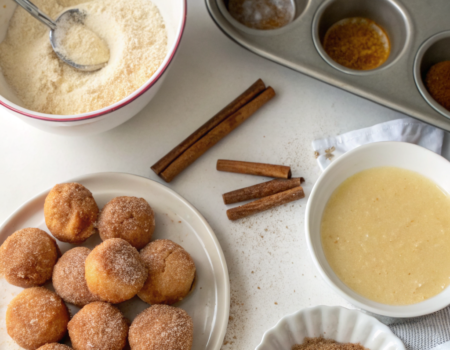 How to Prepare Mini Donut Bites with Cinnamon SugarIngredients