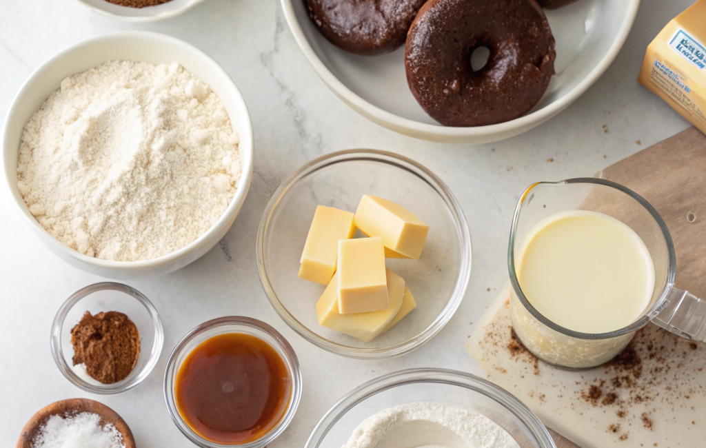 How to Make Chocolate Glazed Donuts at HomeIngredients