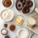 How to Make Chocolate Glazed Donuts at HomeIngredients