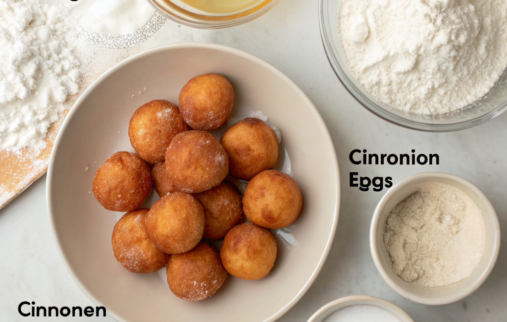 How to Make Fried Sweet Dough Balls for DessertIngredients