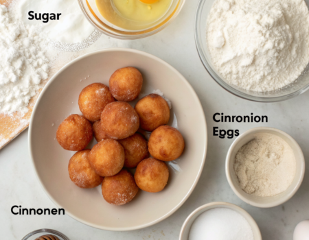 How to Make Fried Sweet Dough Balls for DessertIngredients