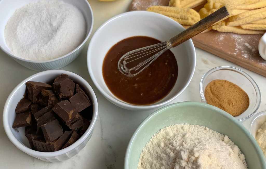 How to Prepare Homemade Churros with Chocolate SauceIngredients