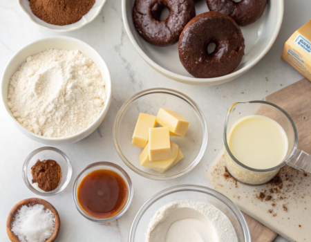How to Make Chocolate Glazed Donuts at HomeIngredients