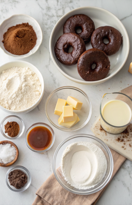 How to Make Chocolate Glazed Donuts at HomeIngredients